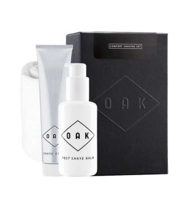 Comfort Set Afeitado Oak Tubo Crema y Bálsamo + Toalla - 1