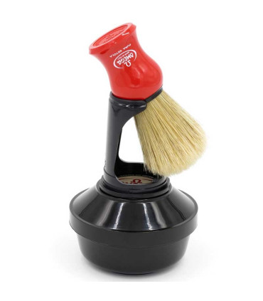 Set Brocha Afeitar Cerda, Jabón Eucalipto y Soporte Omega - 3