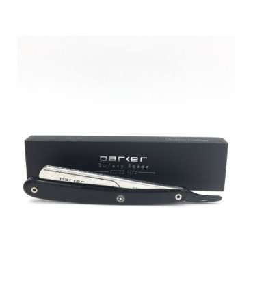 Navaja Barbero Parker Acero Inoxidable Negra PTB - 4