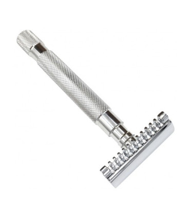 Maquinilla de Afeitar Clásica Parker Inox Peine Abierto 68S - 1