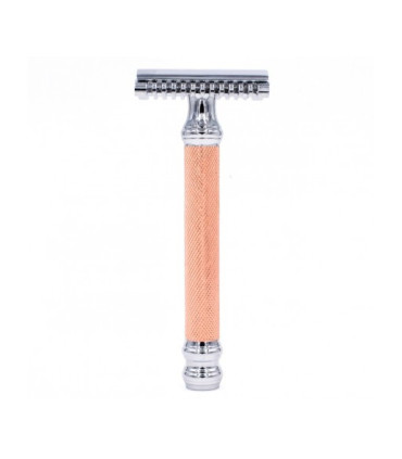 Maquinilla de Afeitar Clásica Parker Oro Rosa Peine Abierto 63C - 2