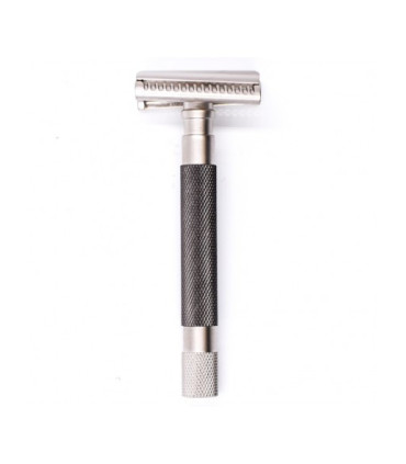 Maquinilla de Afeitar Parker Semi Slant Negra Grafito 55SL-GR - 1