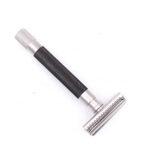 Maquinilla de Afeitar Parker Semi Slant Negra Grafito 55SL-GR - 2 Maquinilla de Afeitar Parker Semi Slant Negra Grafito 55SL-GR - 2