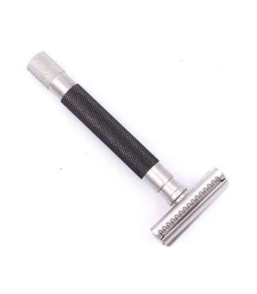 Maquinilla de Afeitar Parker Semi Slant Negra Grafito 55SL-GR - 2
