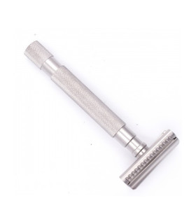 Maquinilla de Afeitar Parker Semi Slant Satinada Cromo 55SL-SC - 2 Maquinilla de Afeitar Parker Semi Slant Satinada Cromo 55SL-SC - 2