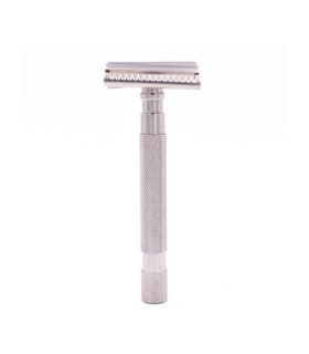 Maquinilla de Afeitar Parker Semi Slant Satinada Cromo 55SL-SC - 3 Maquinilla de Afeitar Parker Semi Slant Satinada Cromo 55SL-SC - 3
