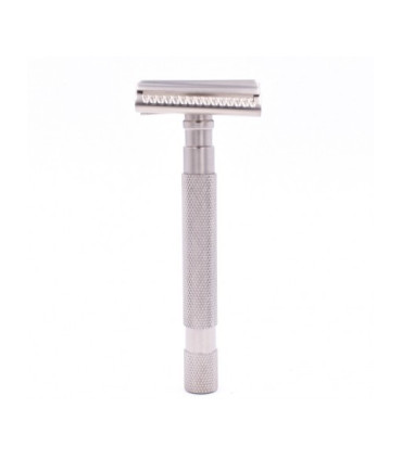 Maquinilla de Afeitar Parker Semi Slant Satinada Cromo 55SL-SC - 3