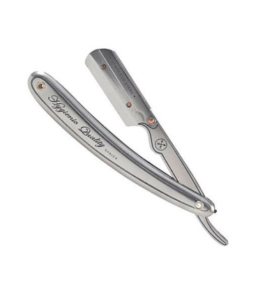 Navaja Barbero Parker Acero Inoxidable SR1 Cierre Clip - 1