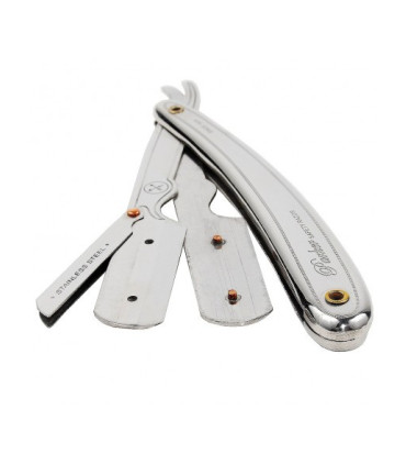 Navaja Barbero Parker Acero Inoxidable SR1 Cierre Clip - 2