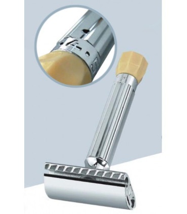 Maquinilla de Afeitar Merkur Progress Mango Corto Ajustable - 3