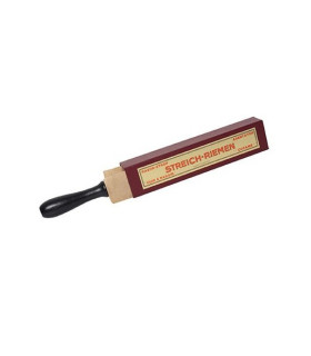 Asentador Herold Solingen Cuero Vegetal  Doble Cara Rojo - 7