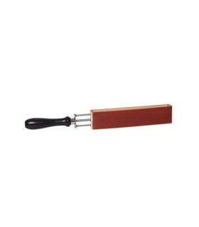Asentador Herold Solingen Cuero Vegetal  Doble Cara Rojo - 4