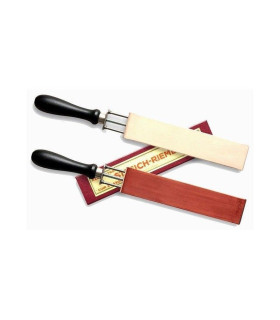 Asentador Herold Solingen Cuero Vegetal  Doble Cara Rojo - 1