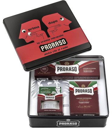 Estuche Afeitado "PRIMA DOPO" Sándalo Proraso - 1