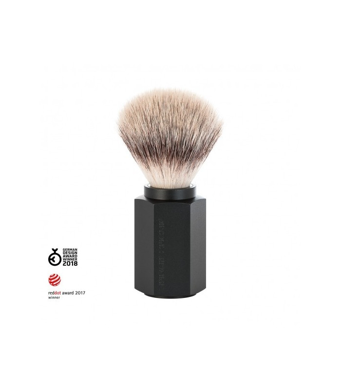 Brocha de Afeitar Mühle Hexagon Grafito Tejón Punta Plata✅ Brocha de Afeitar Mühle Hexagon Grafito Tejón Punta Plata✅