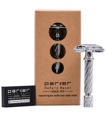 Maquinilla Afeitar Parker 87R Mariposa Mango Corto - 4