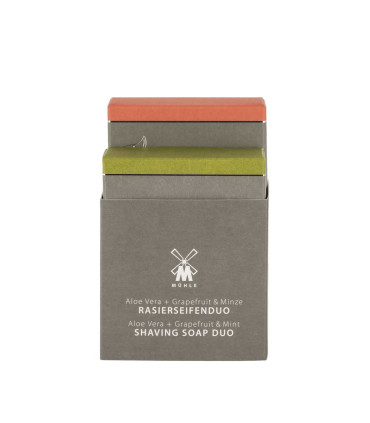 Pack Dúo Jabones Afeitar Alóe Vera y Pomelo/Menta Mühle - 1