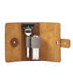 Estuche Viaje Brocha Silvertip Fibre y Maquinilla Fusion Mühle Piel