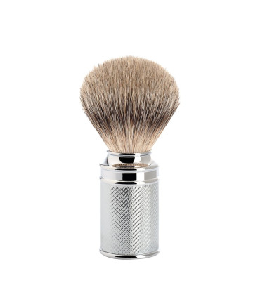 Set Afeitado Mühle Brocha Punta Plata, Maquinilla Peine Abierto Tradicional - 2