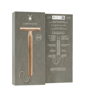 Maquinilla Afeitar Unisex Companion Mühle Oro Rosa Cordón - 3 Maquinilla Afeitar Unisex Companion Mühle Oro Rosa Cordón - 3