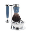 Set Afeitado Mühle Brocha Sintética, Maquinilla y Bol Jabonero Rytmo Petrol