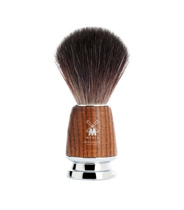 Set Afeitado Mühle Brocha Fibra Sintética, Maquinilla Gillette Mach3 Madera Fresno - 3