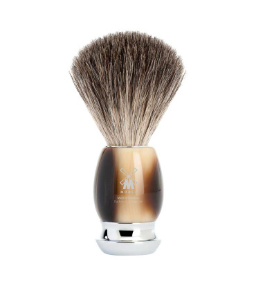 Brocha Afeitar Mühle Tejón Puro Vivo Cuerno Marrón - 1