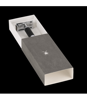 Maquinilla de Afeitar Clásica Mühle Serie Neo Negra - 4