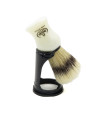 Brocha de Afeitar Pelo Cerda Beige con Soporte Omega