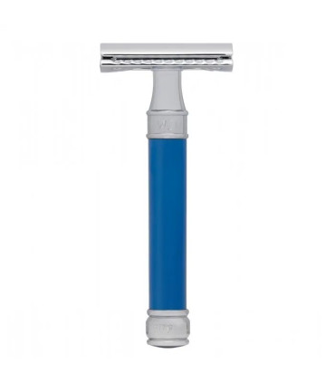Maquinilla de Afeitar Clásica Azul Cromo Edwin Jagger - 1