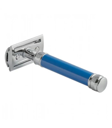 Maquinilla de Afeitar Clásica Azul Cromo Edwin Jagger - 3