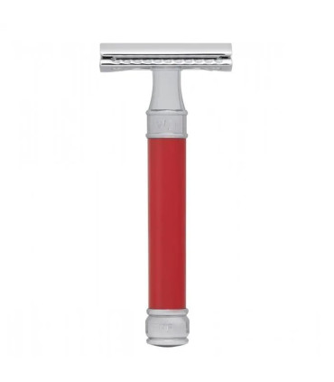 Maquinilla de Afeitar Clásica Roja/Cromada Edwin Jagger - 1