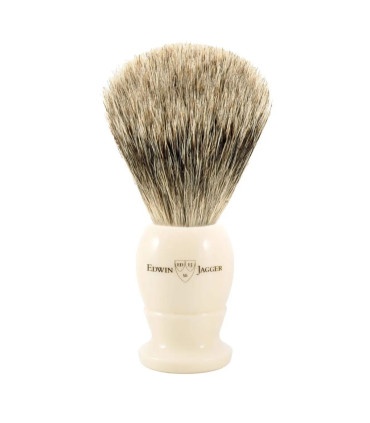 Brocha de Afeitar Pelo Tejón Best Badger Imitación Marfil Edwin Jagger - 1
