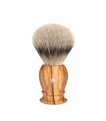 Brocha Afeitar Mühle Tejón Punta Plata Madera Olivo Classic - 1