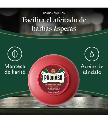 Jabón de Afeitar Sándalo y Manteca de Karité Proraso 150ml - 2
