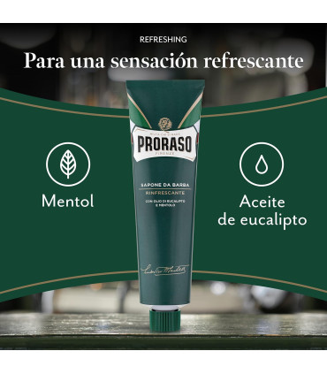 Crema de Afeitar Eucalipto y Mentol Proraso 150ml Tubo - 2