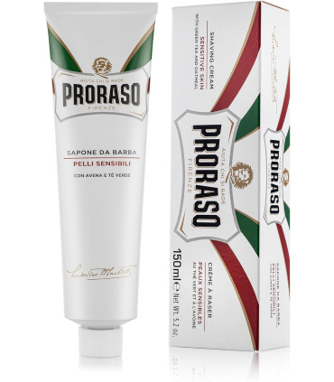 Crema de Afeitar Té Verde y Avena Proraso Tubo 150ml - 1