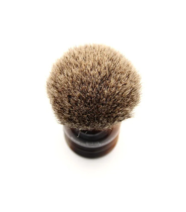 Brocha de Afeitar Tejón Punta Plata Imitación Cuerno Edwin Jagger - 2