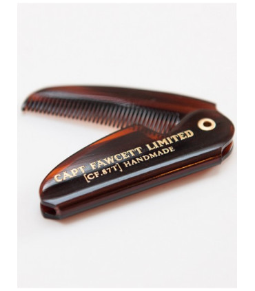 Estuche Captain Fawcett Cera Bigote Lavanda y Peine Plegable - 4