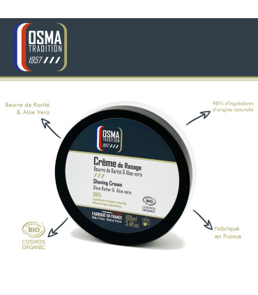 Crema de Afeitar Ecológica Osma Tradition Clásica 100ml - 2