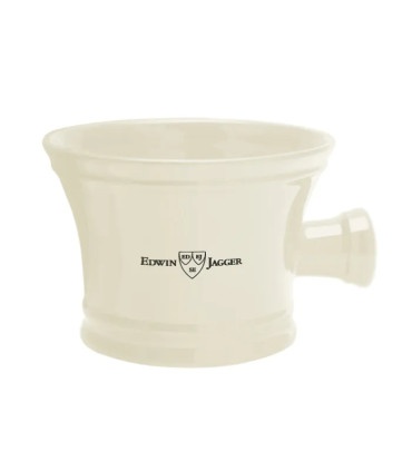 Taza de Afeitado Edwin Jagger Porcelana Marfil con Asa - 1