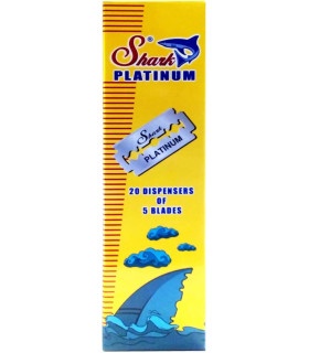 Pack 100 Cuchillas Shark Platinum Doble Filo - 1