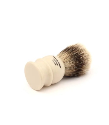 Brocha de Afeitar Tejón Punta Plata Edwin Jagger Marfil - 4