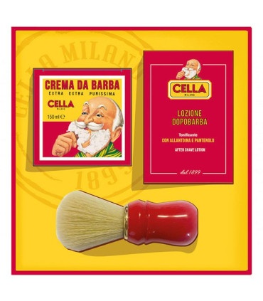 Set de Afeitado Cella Milano Jabón, After Shave Loción y Brocha Afeitar - 1