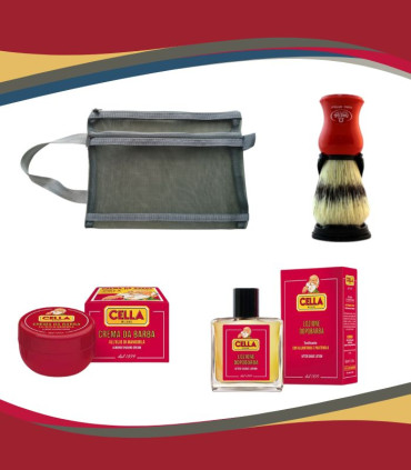 Pack Afeitado Cella Milano Jabón, Aftershave y Brocha Omega - 1