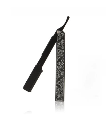 Navaja Barbero Recta Diseño Vintage Olas SensaBien - 4