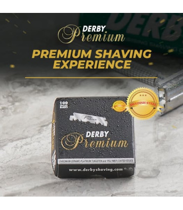 100 Cuchillas de Afeitar Partidas Derby Black Premium - 2