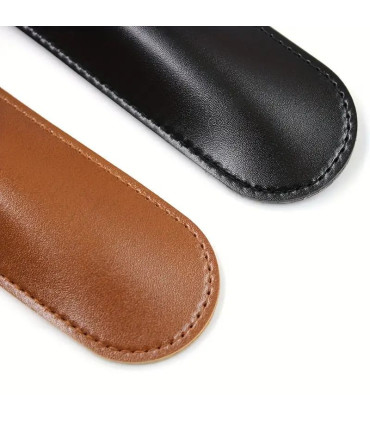 Funda Cuero Marron Maquinillas y Navajas Afeitar SensaBien - 4