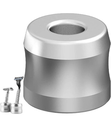 Soporte para Maquinillas de Afeitar Cromado Mate SensaBien - 3