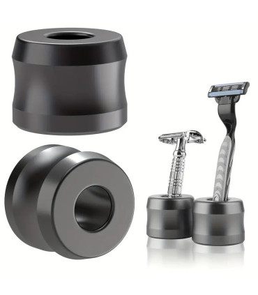 Soporte para Maquinillas de Afeitar Gris Mate SensaBien - 2